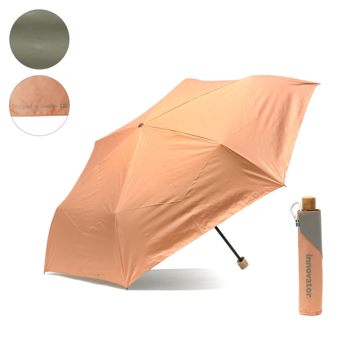 日本正規品 イノベーター 傘 innovator 折りたたみ傘 折り畳み傘 60cm 晴雨兼用ワイド折りたたみ傘 メンズ レディース IN-60M｜galleria-onlineshop｜05