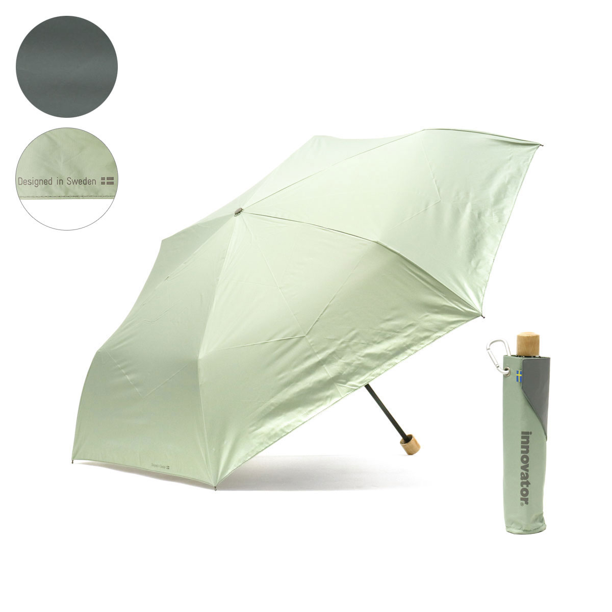 日本正規品 イノベーター 傘 innovator 折りたたみ傘 折り畳み傘 60cm 晴雨兼用ワイド折りたたみ傘 メンズ レディース IN-60M｜galleria-onlineshop｜06