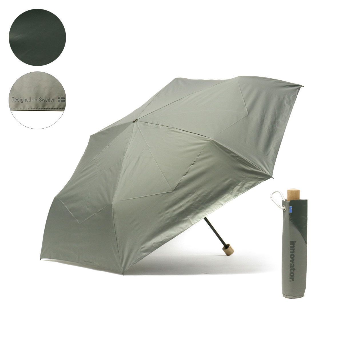 日本正規品 イノベーター 傘 innovator 折りたたみ傘 折り畳み傘 60cm 晴雨兼用ワイド折りたたみ傘 メンズ レディース IN-60M｜galleria-onlineshop｜03