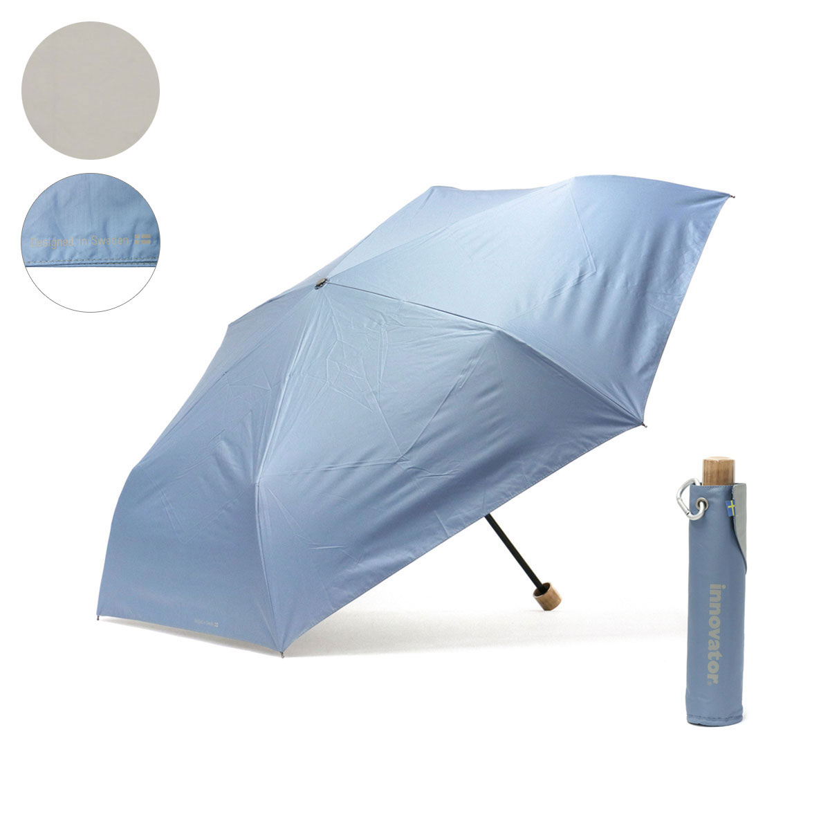 日本正規品 イノベーター 傘 innovator 折りたたみ傘 折り畳み傘 60cm 晴雨兼用ワイド折りたたみ傘 メンズ レディース IN-60M｜galleria-onlineshop｜11