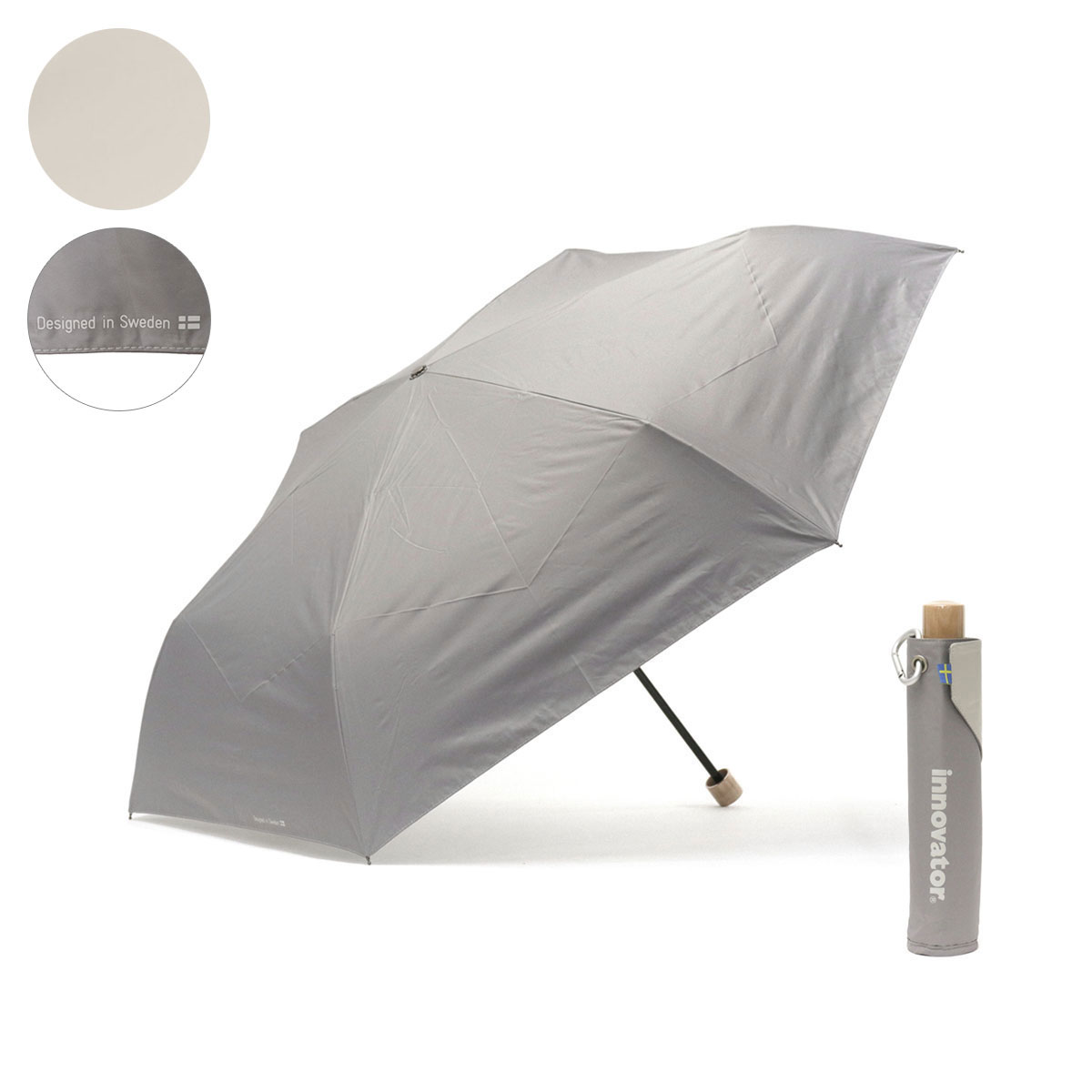 日本正規品 イノベーター 傘 innovator 折りたたみ傘 折り畳み傘 60cm 晴雨兼用ワイド折りたたみ傘 メンズ レディース IN-60M｜galleria-onlineshop｜04