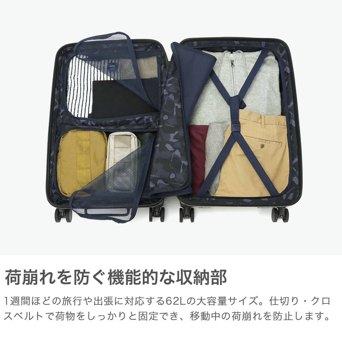 イノベーター スーツケース 36の人気商品・通販・価格比較