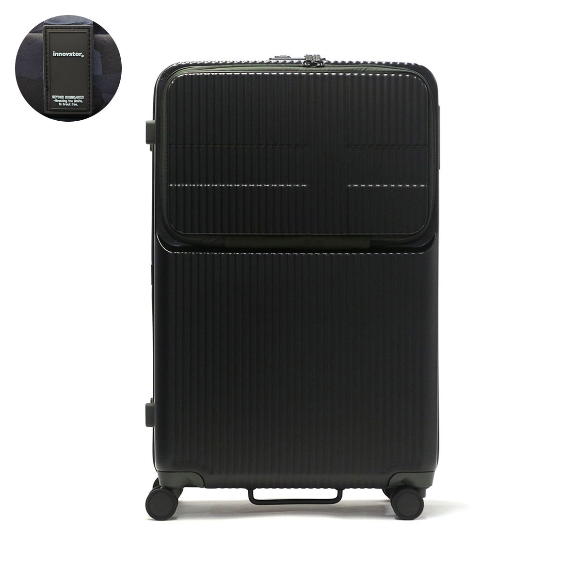 正規品2年保証 イノベーター スーツケース Lサイズ L innovator キャリーケース 海外 フロントオープン 静音 大容量 大型 長期 92L INV90｜galleria-onlineshop｜02