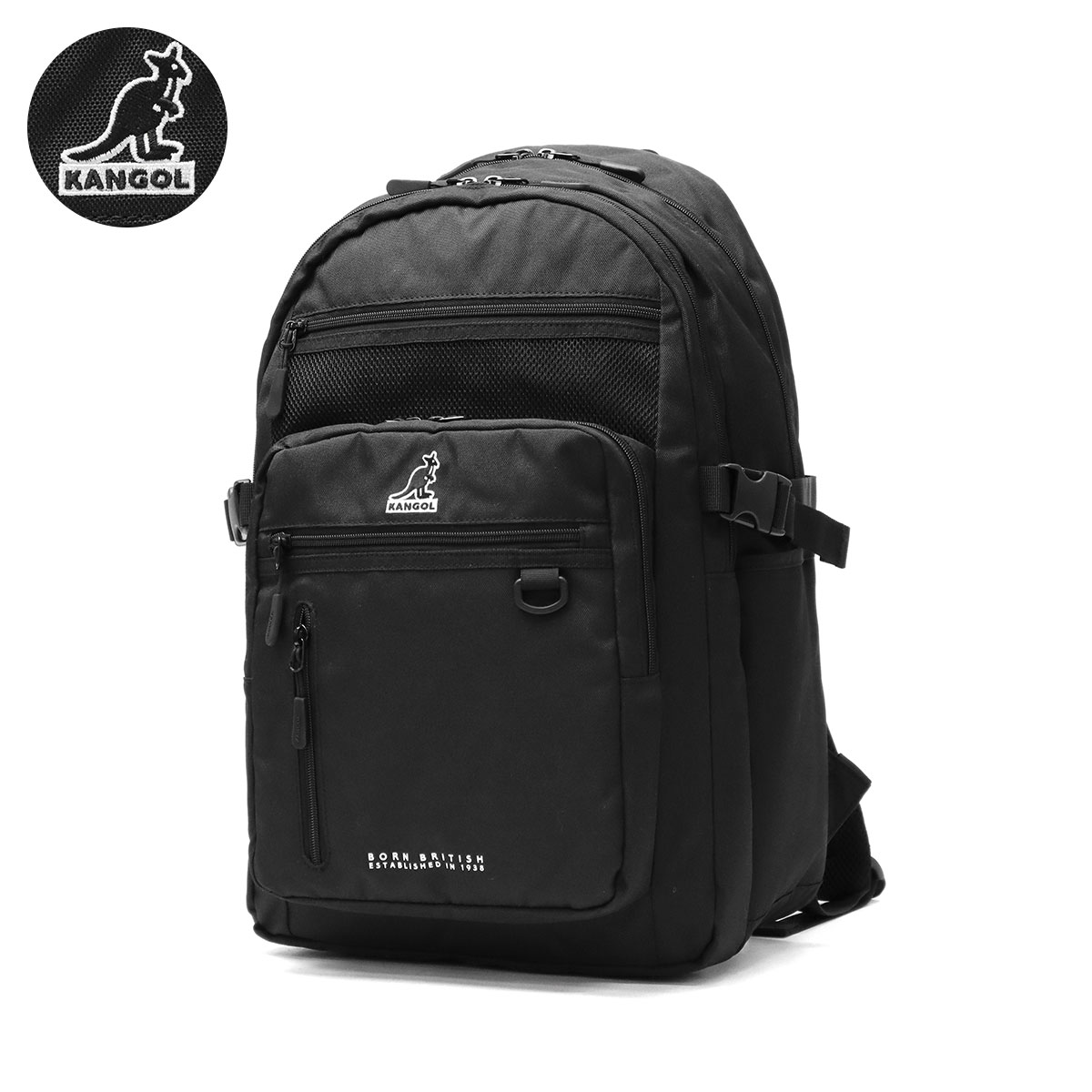 最大42%★6/25限定 カンゴール リュック レディース メンズ 大容量 通学 おしゃれ KANGOL リュックサック 通学リュック バックパック 32L B4 vibes 250-1580 | KANGOL | 01