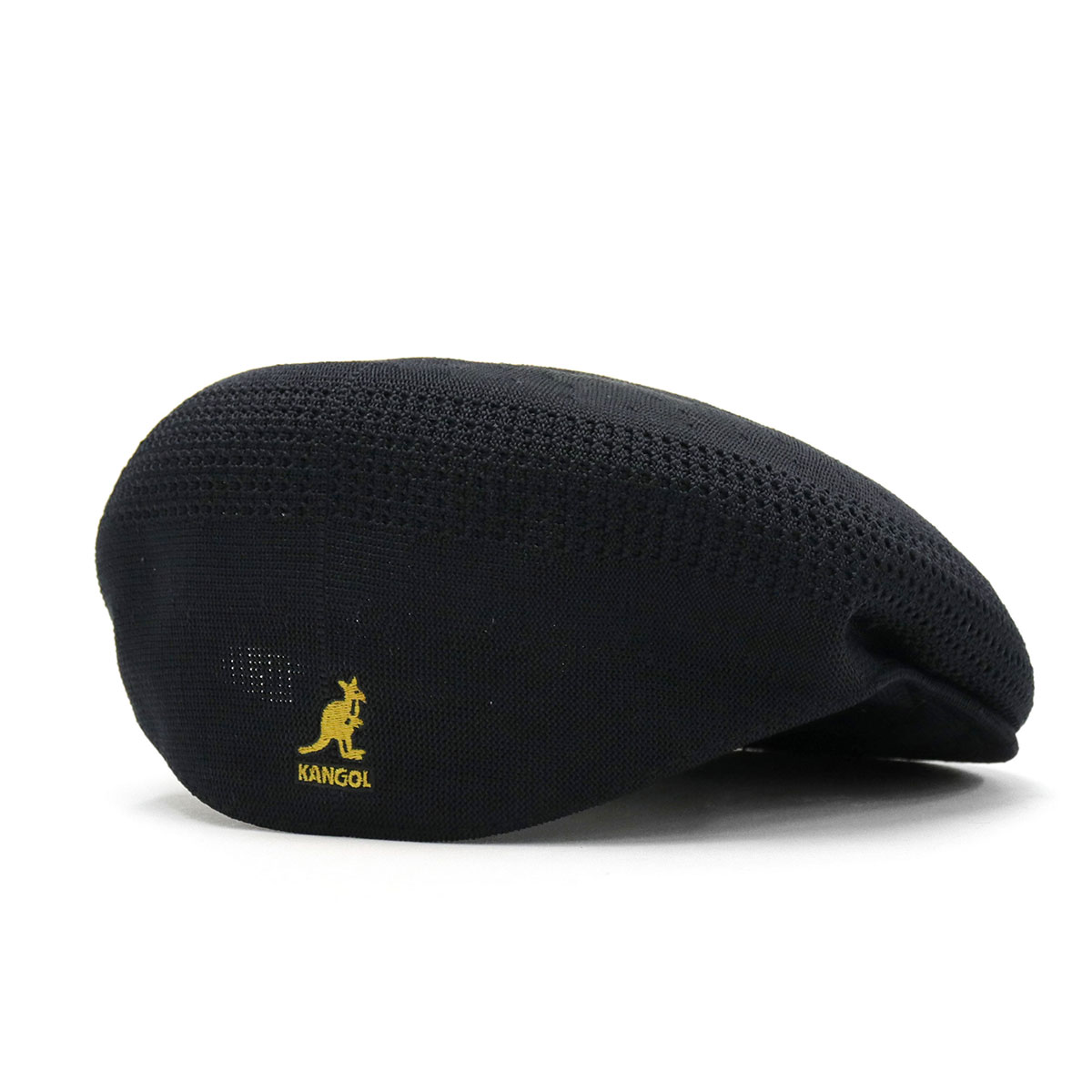 KANGOL カンゴール ハンチング ユニセックス かわいい S(06)サイズ M(07)サイズ L(08)サイズ XL(10)サイズ 小さめ 大人 深め TROPIC 504 VENTAIR 251069601 BLACK×GOLD L(08)