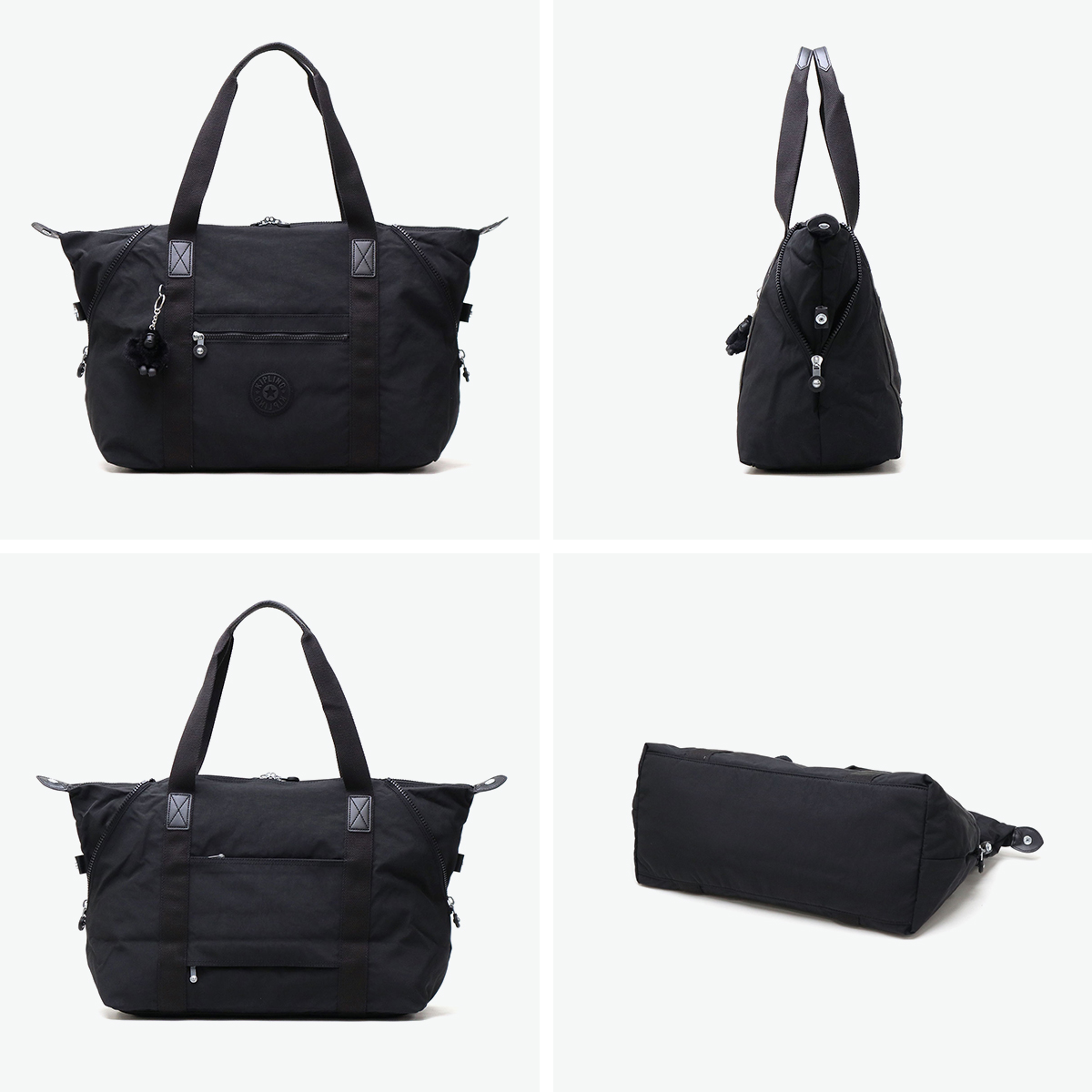 KIPLING ハンドバッグ トートバッグ ブラック ミニボストン 黒