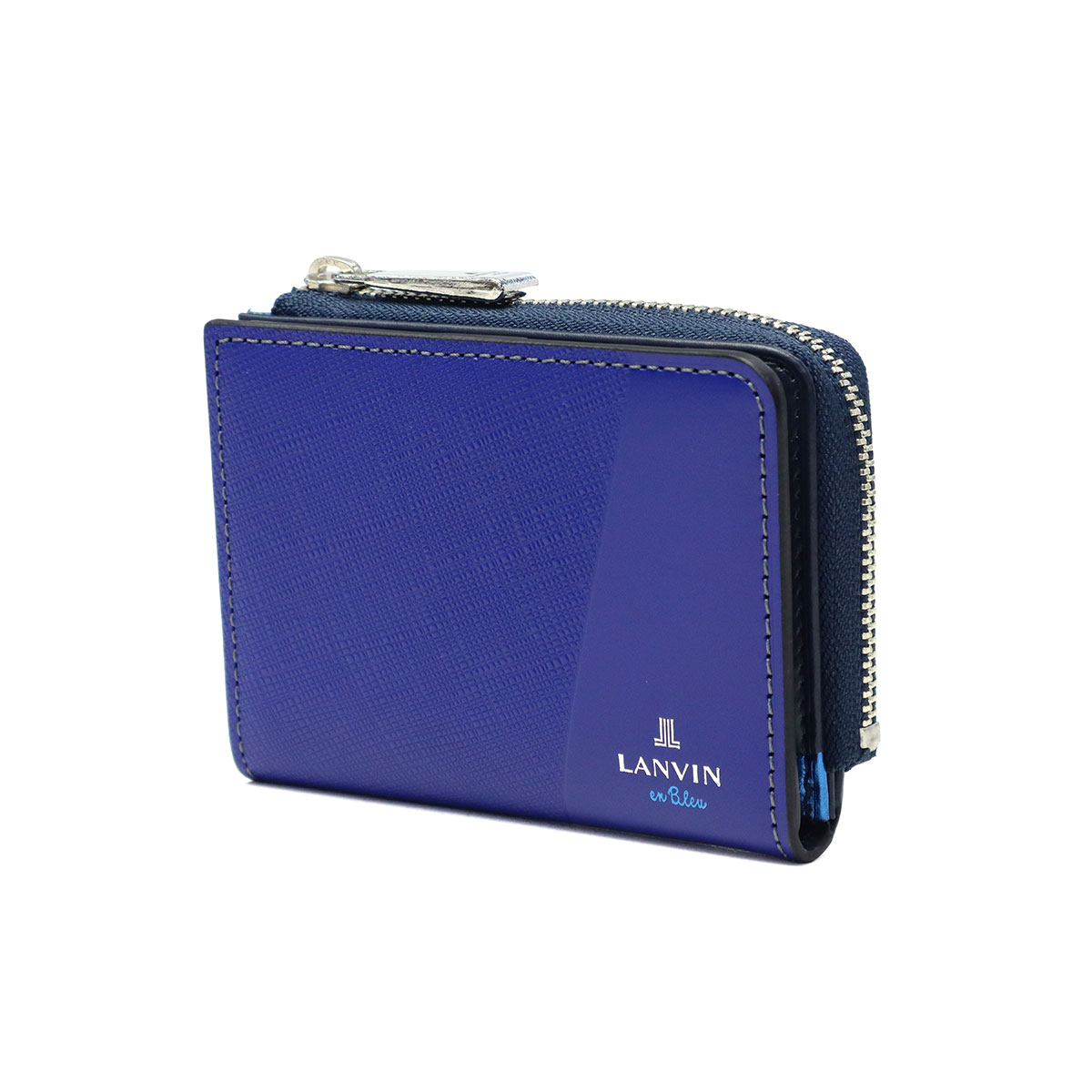 ランバンオンブルー　シャペル　パスケース　ブルー　未使用 ランバン オン ブルー LANVIN en Bleu シャペル パスケース