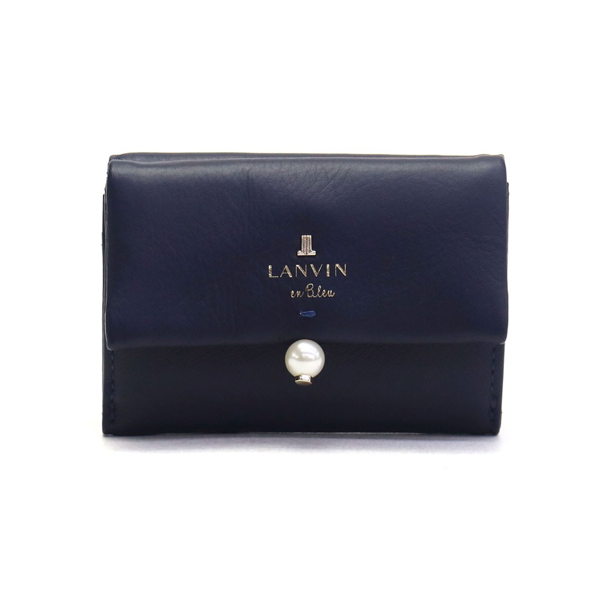 ランバンオンブルー 財布 LANVIN en Bleu 三つ折り シャペル 3つ折りミニ財布 小さい財布 小さめ 本革 レディース 482014