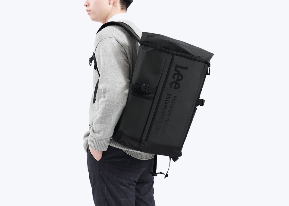 シンプル Lee リュック 通学 30L ボックス型 スクエア リー LEE