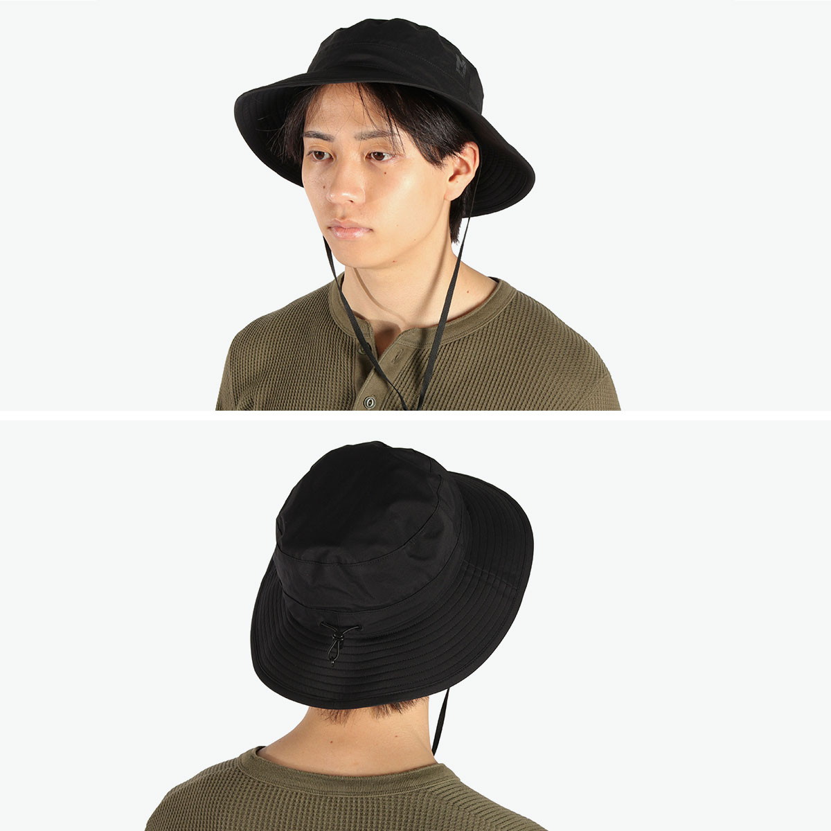 mite　えん帽子　キャンバスリネンブラック　【М】 MILLET 正規品2年保証 ミレー 帽子 ハット メンズ レディース