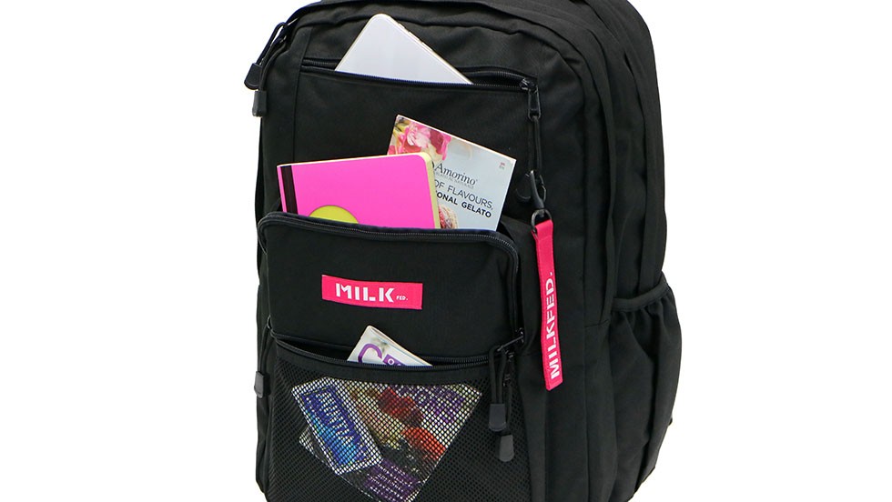 MILKFED. ミルクフェド リュック リュックサック W ZIP BACKPACK