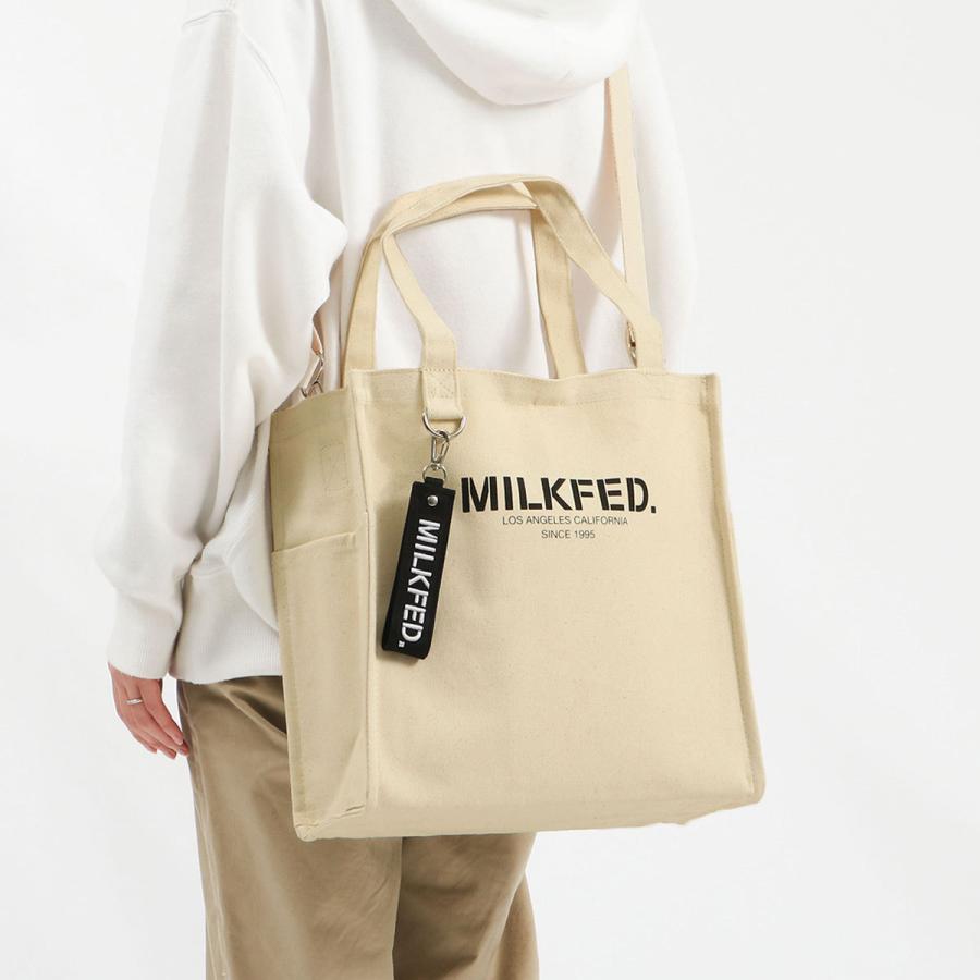 最大41%★4/29限定 ミルクフェド ショルダーバッグ MILKFED. SQUARE 2WAY SHOULDER BAG ショルダー バッグ トートバッグ レディース 103213053033｜galleria-onlineshop｜02