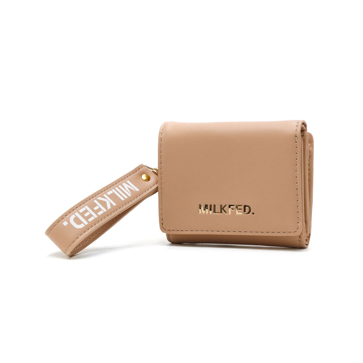 最大38%★5/23限定 ミルクフェド 財布 MILKFED. SOLID COLOR TRI-FOLD WALLET 三つ折り財布 ミニ財布  コンパクト 小銭入れ 軽い レディース 103224054013