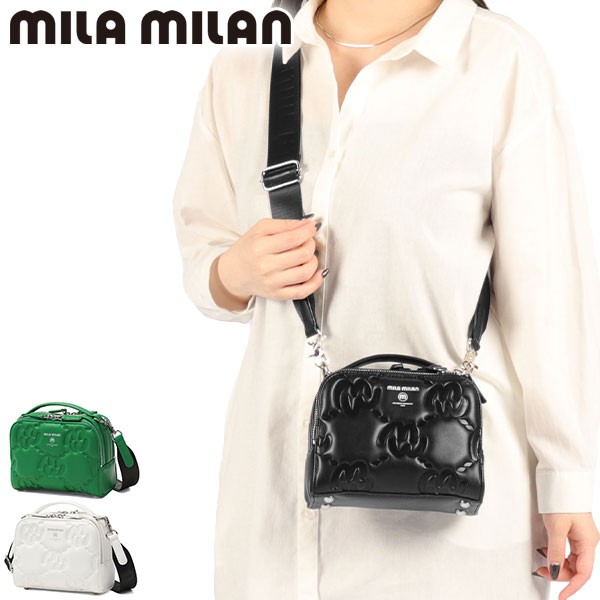 黒ミラ・ミラン ショルダーバッグ mila milan mila milan（ミラ・ミラン） 最大50%☆7/15限定 ショルダーバッグ