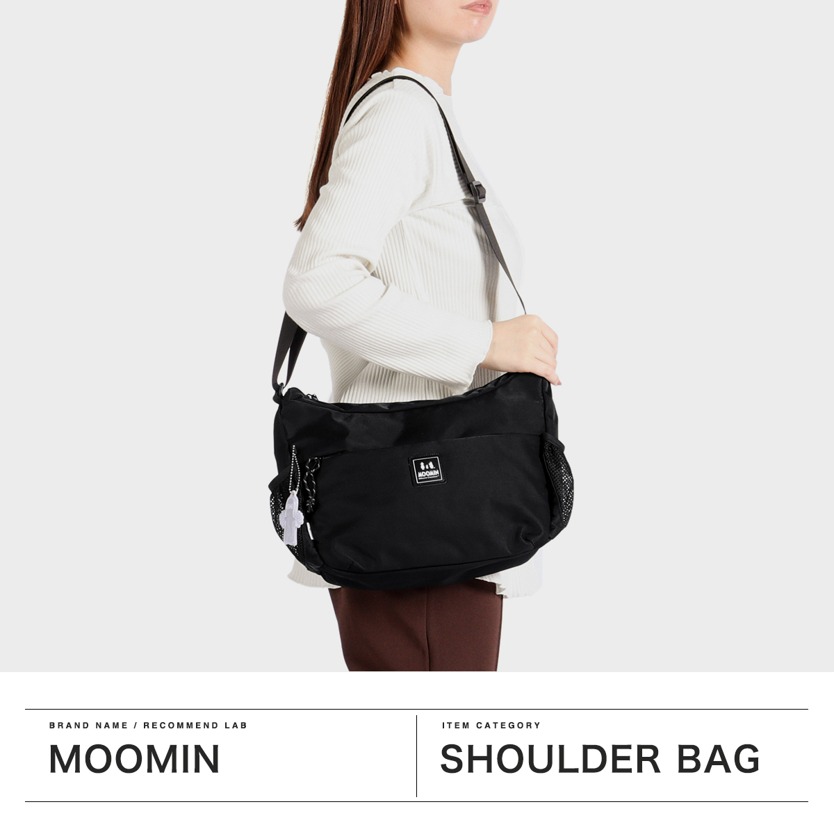 新品 MOOMIN レディース　ショルダー　バッグ　斜め掛け　ブラック　黒 楽天市場】【土日限定 最大52倍】 ムーミン ショルダーバッグ