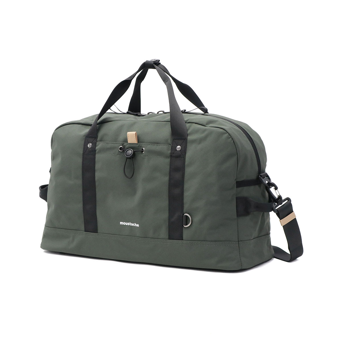 MOUSTACHE ムスタッシュ　ボストンバッグ ショルダー　2way ブラウン MOUSTACHE ムスタッシュ ボストンバッグ ショルダー 2way