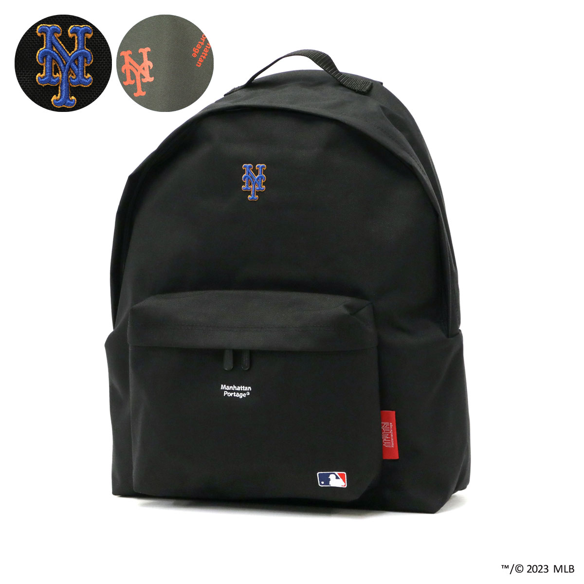 最大40%★10/25限定 日本正規品 マンハッタンポーテージ リュック Manhattan Portage Alleycat Big Apple  Backpack MLB METS YANKEES B4 A4 限定 MP1211MLB