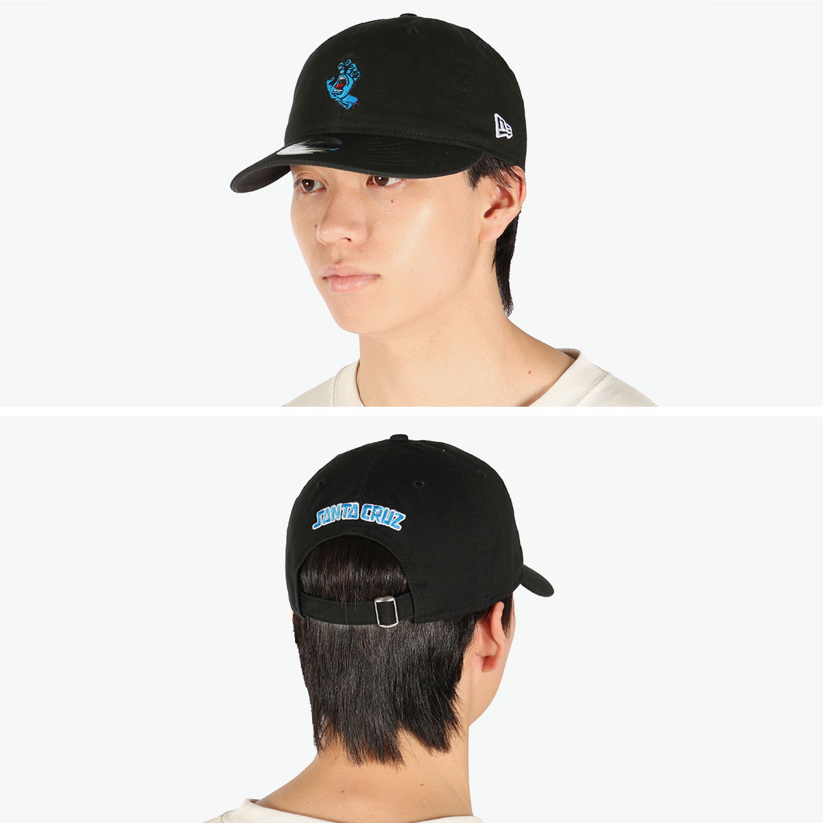 New Era 9THIRTY キャップ 黒 愛刺繍 New Era 9THIRTY キャップ 黒 愛刺繍