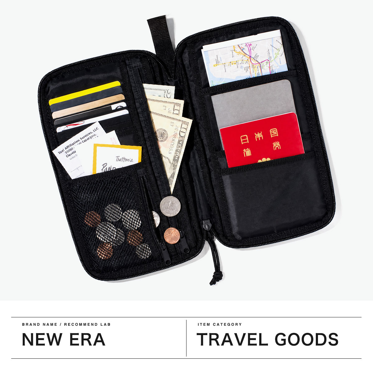 ニューエラ NEW ERA パスポートケース 貴重品入れ パスケース 旅行