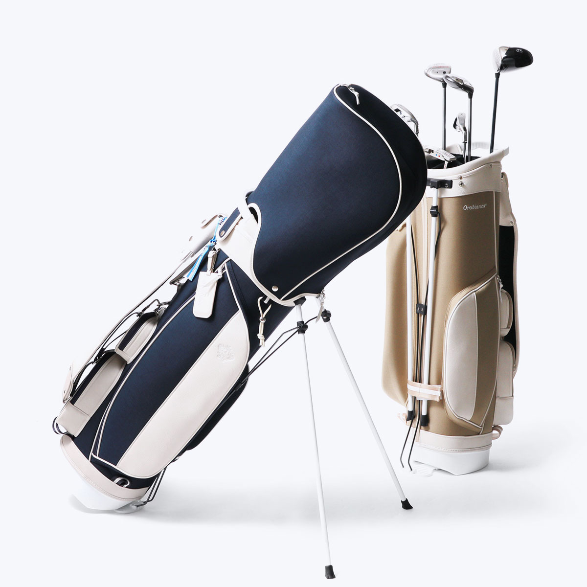 セール30%OFF 日本正規品 オロビアンコ ゴルフ キャディバッグ Orobianco GOLF OG-CB1 ゴルフバッグ 8.5型 5分割  46インチ メンズ レディース 83162