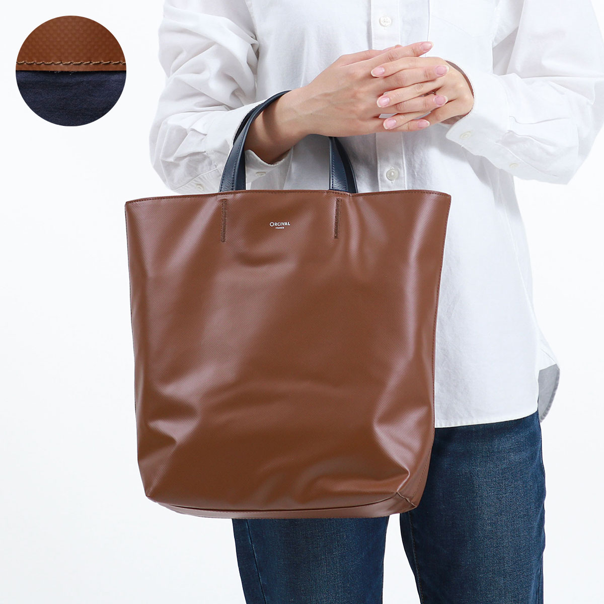 最大41%★6/2限定 オーシバル トートバッグ ORCIVAL VERTICAL TOTE MED...