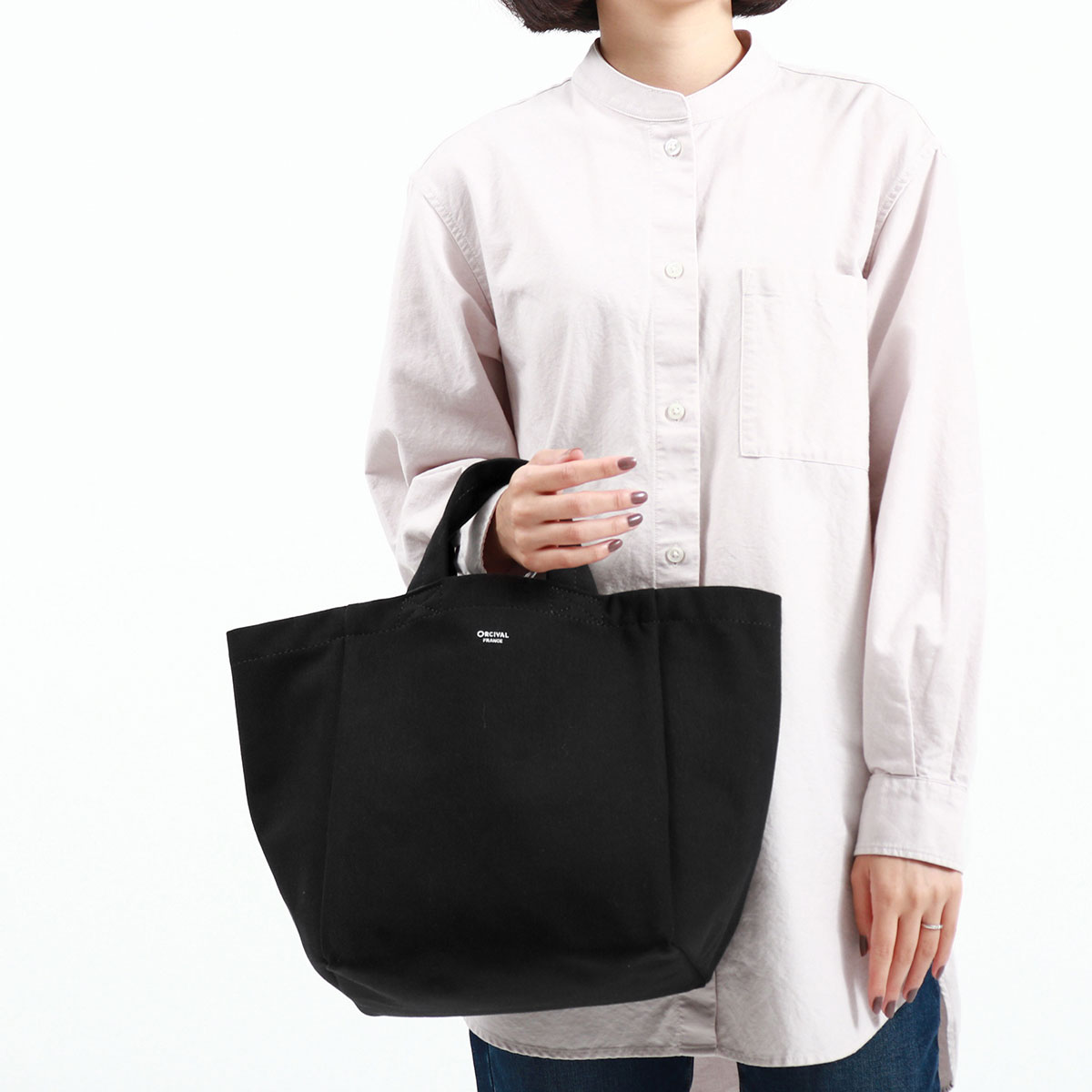 オーシバル トートバッグ ORCIVAL CANVAS TOTE BAG SMALL アクリル