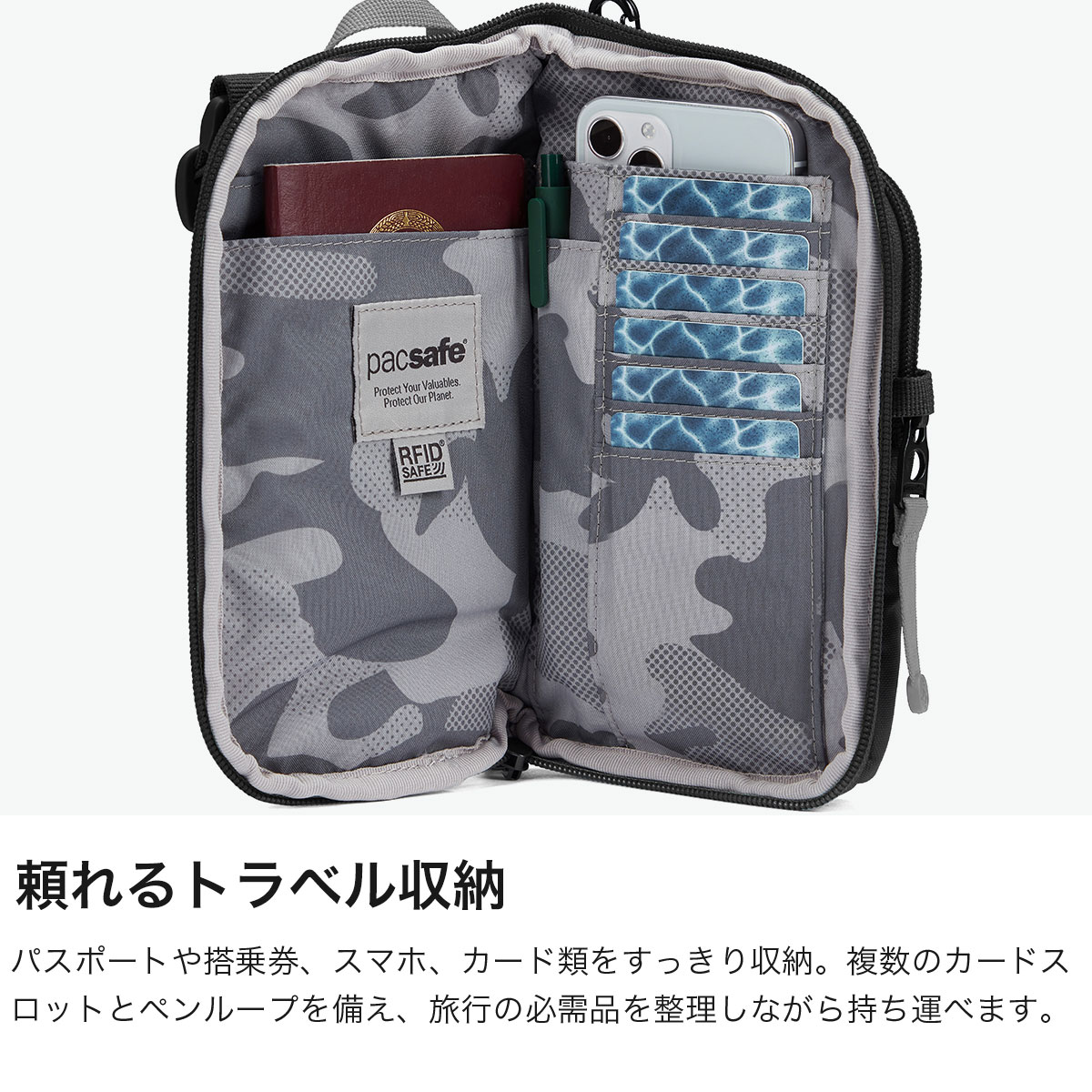 pacsafe パックセーフ ショルダーバッグ トラベル ユニセックス 0.2L