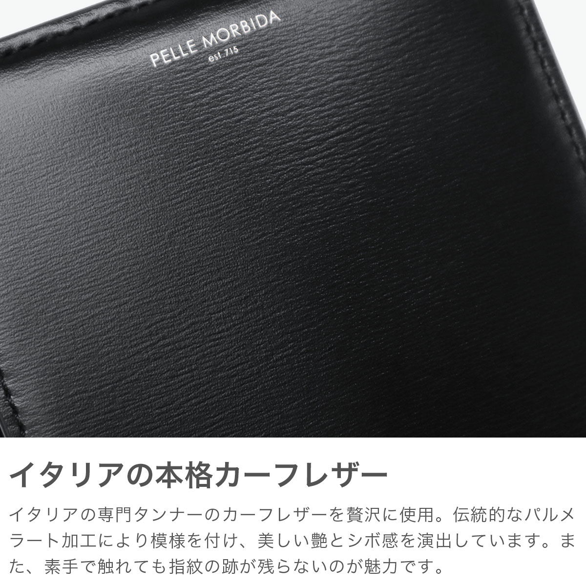 PELLE MORBIDA ペッレモルビダ 財布 二つ折りメンズ レディース 小さめ