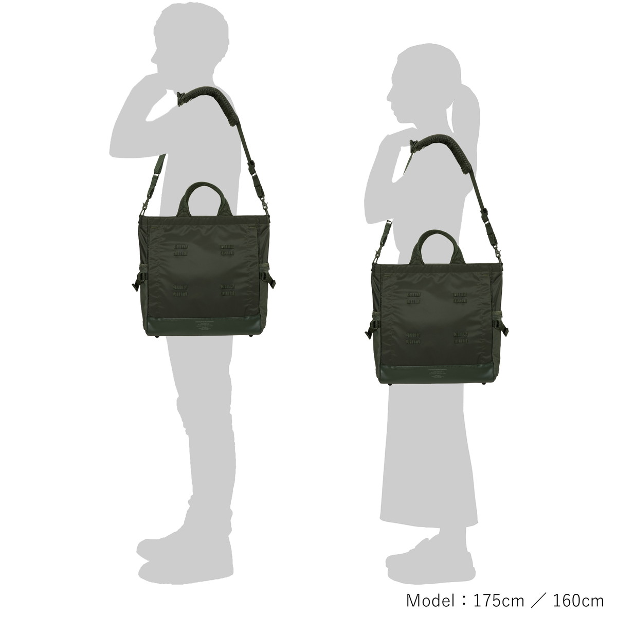 美品　ポーター　2way ショルダーバッグ　ハンド　黒　ダブルジップ　収納多数 吉田カバン（YOSHIDA KABAN） ポーター モノクローム 2WAY トート