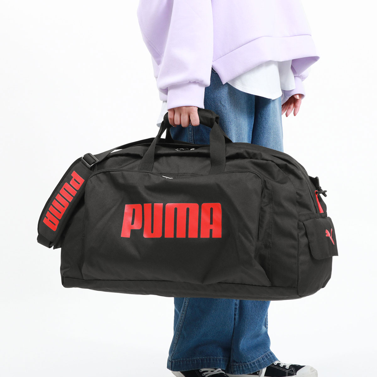 最大36%★4/9限定 プーマ ボストンバッグ 旅行 大容量 メンズ レディース 修学旅行 2泊 2泊3日 PUMA 軽量 2WAY 50L B4  ボストン バッグ スポーツボストン J20129