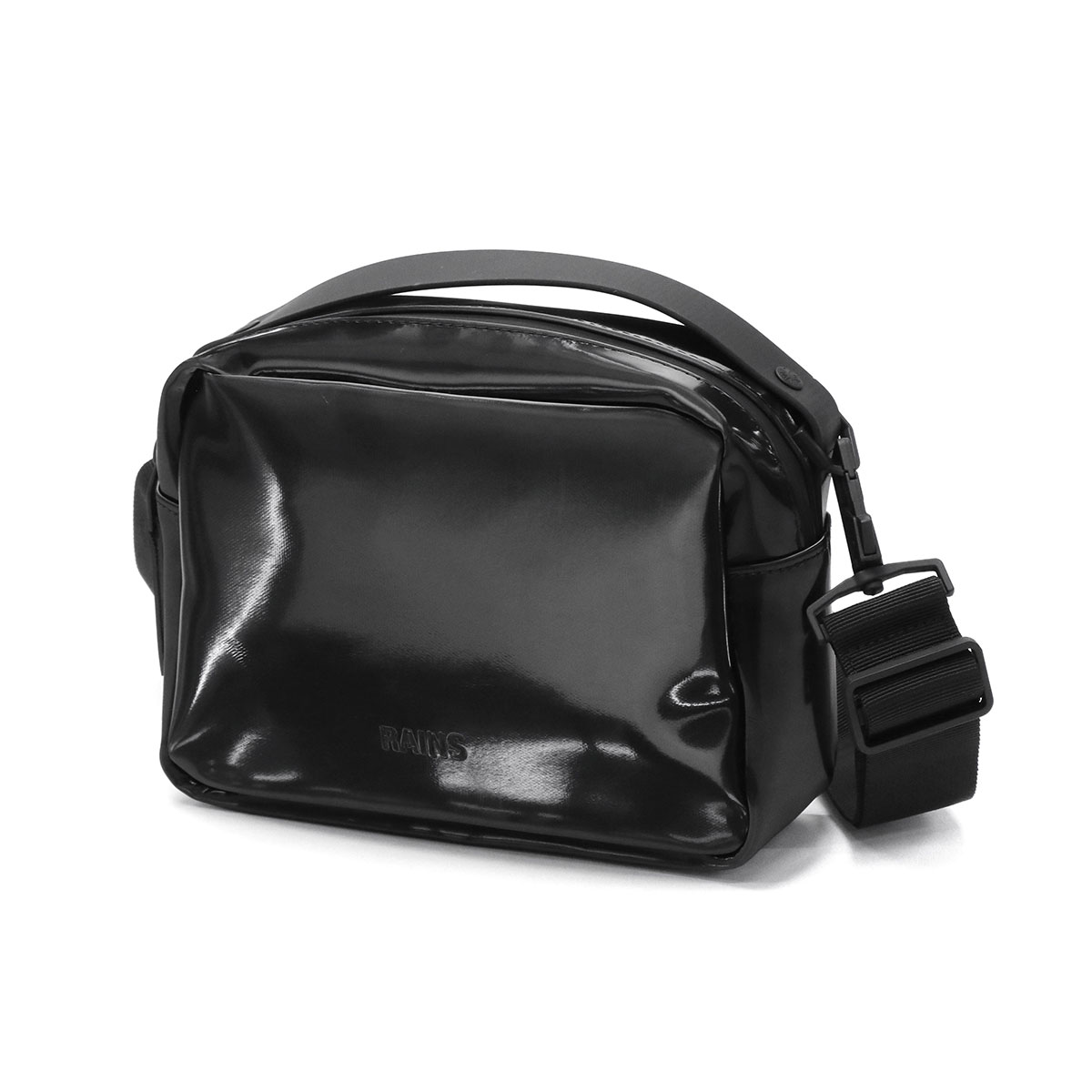 ショルダーバッグ・ポシェット RAINS Woman Shoulder bag Black 14670 01 Rains Valera Hobo bag polyurethane, polyester black - RAINS