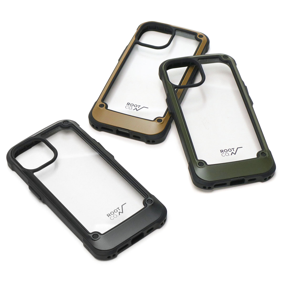 ROOT CO. ルートコー iPhone15 ケース カバー コヨーテ 未使用 ROOT CO ルートコー【iPhone15専用】GRAVITY Shock Resist Case