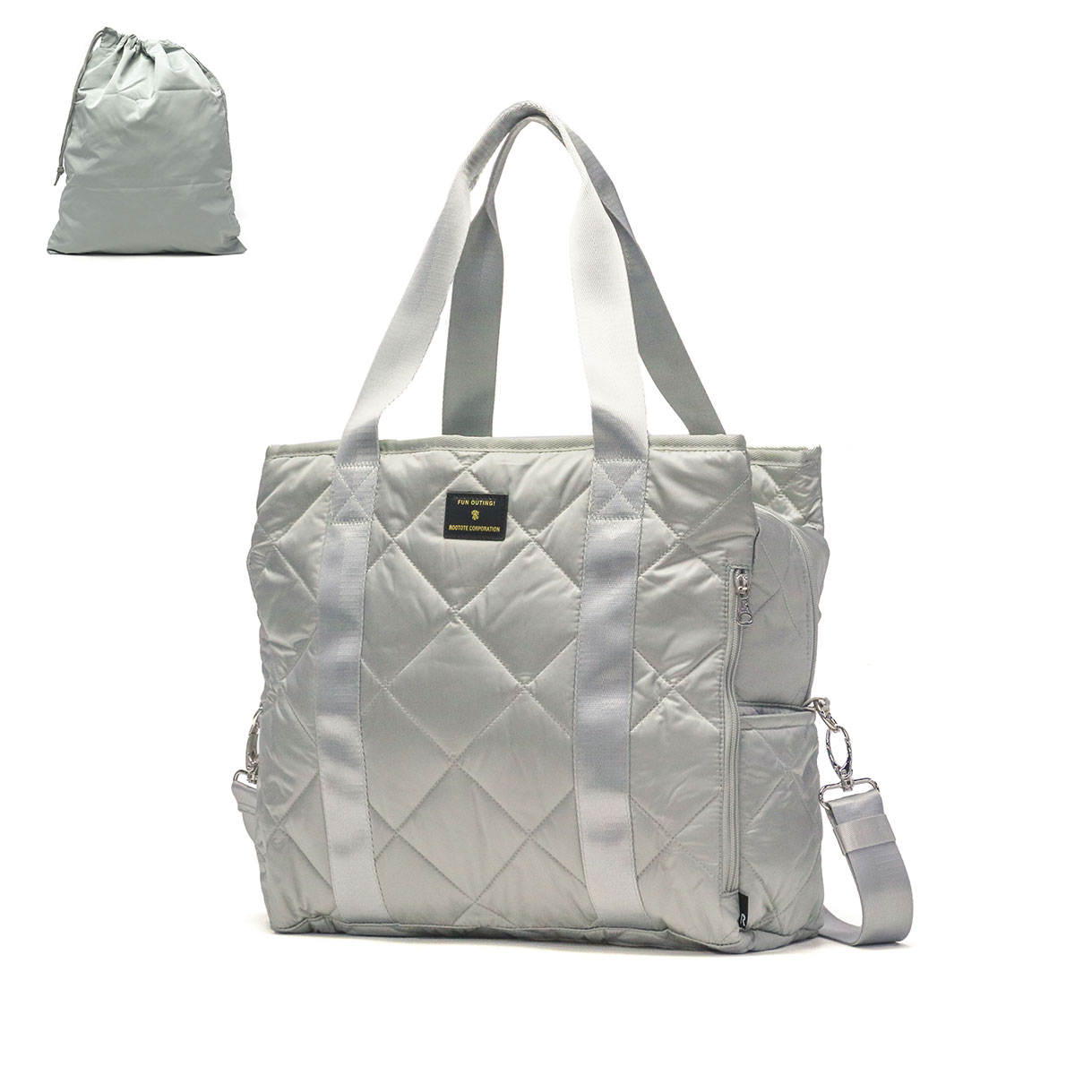 最大41%★7/20限定 ルートート トートバッグ レディース 大きめ ROOTOTE バッグ 軽量 通勤 通学 2WAY 斜めがけ 肩掛け SC.グランデボックス.グリスンーA 1162 | ROOTOTE | 03