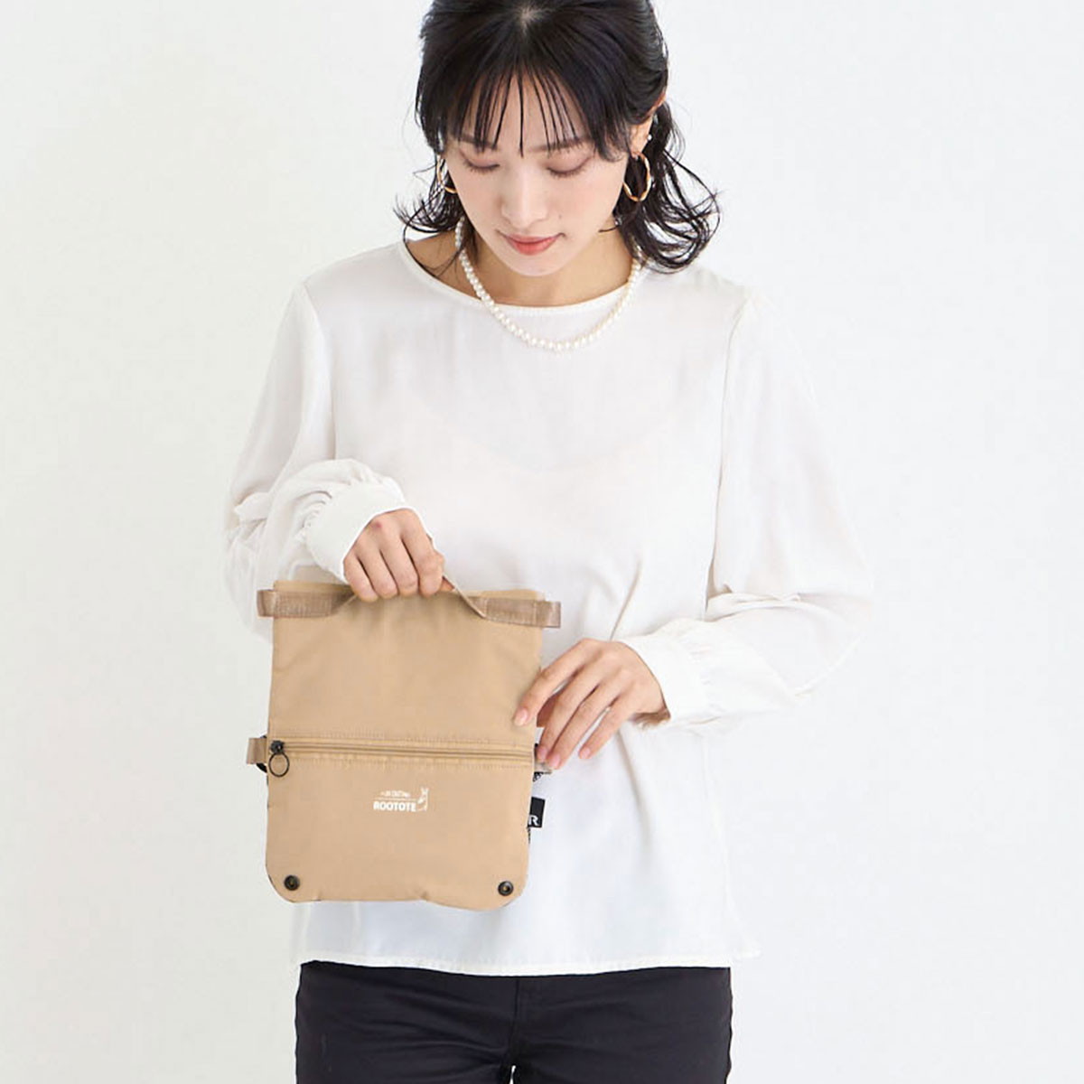 ランチバッグ トートバッグ レディース ファスナー付き 保冷バッグ お弁当 洗濯可能 軽量 PT.サーモキーパー.キルティング-A 6423
