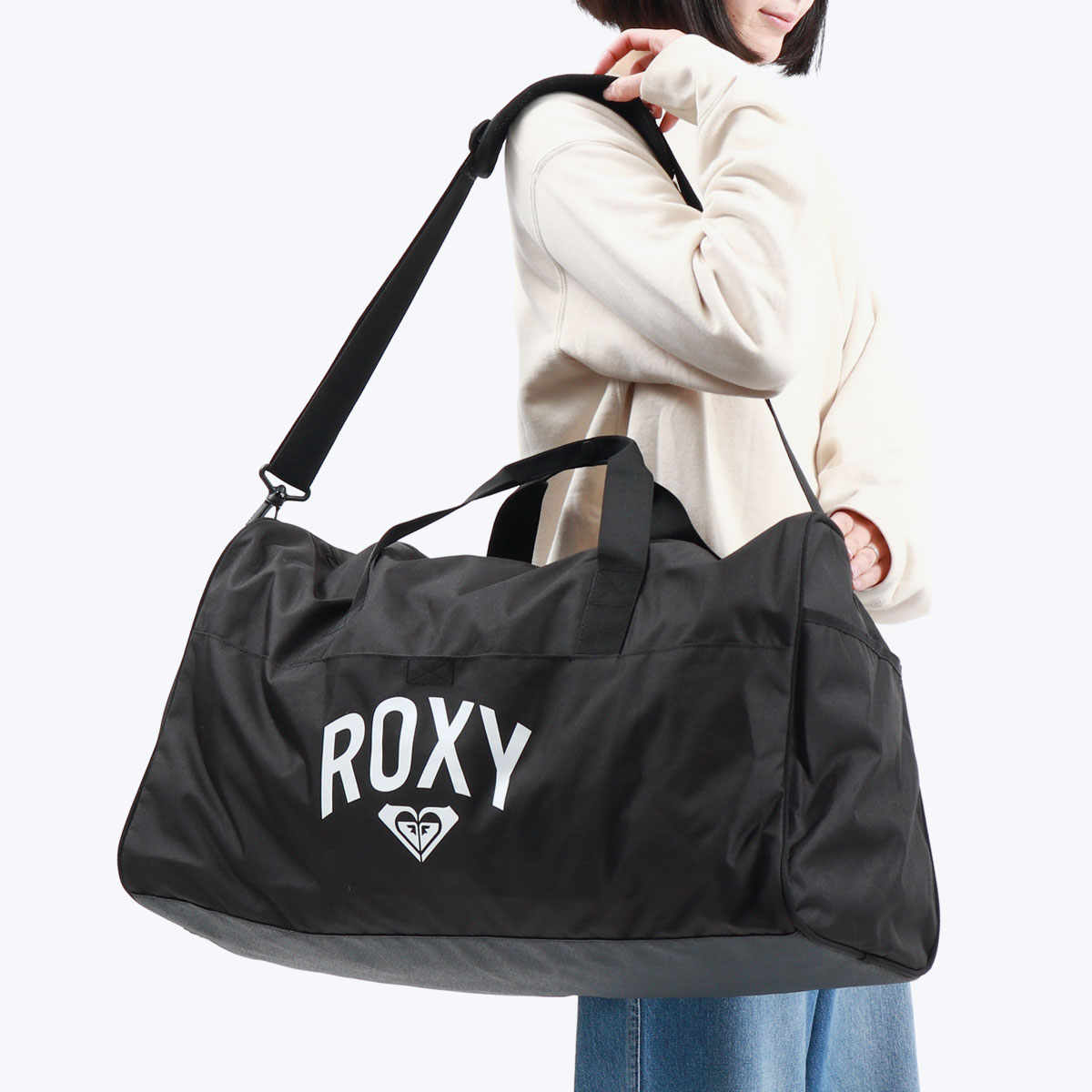 ロキシー ボストンバッグ ROXY SKIP ショルダーバッグ 2WAY 斜めがけ 軽量 大容量 45L 旅行 修学旅行 中学生 高校生 レディース  RBG231309