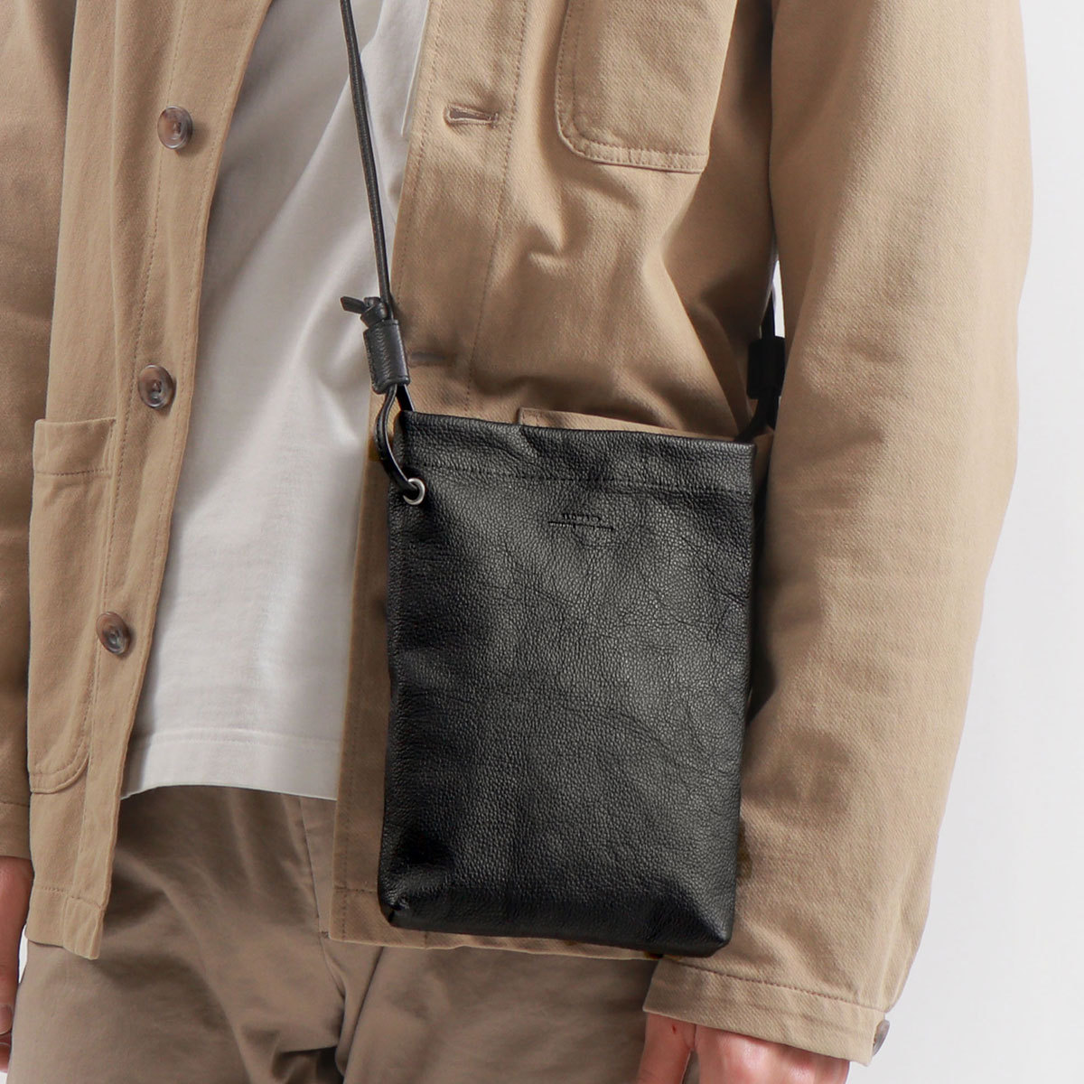 スロウ ショルダーバッグ SLOW embossing leather shoulder bag S 
