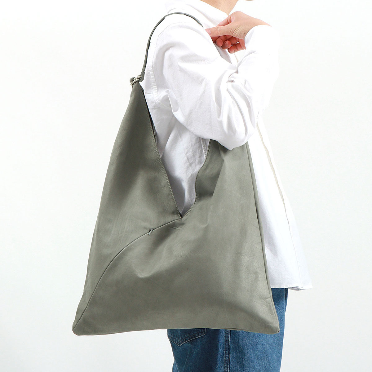 スロウ トートバッグ メンズ レディース A4 B4 大きめ 大き目 ブランド SLOW バッグ 本革 軽量 軽い あづま袋 calf skin  wrap bag 49S290K