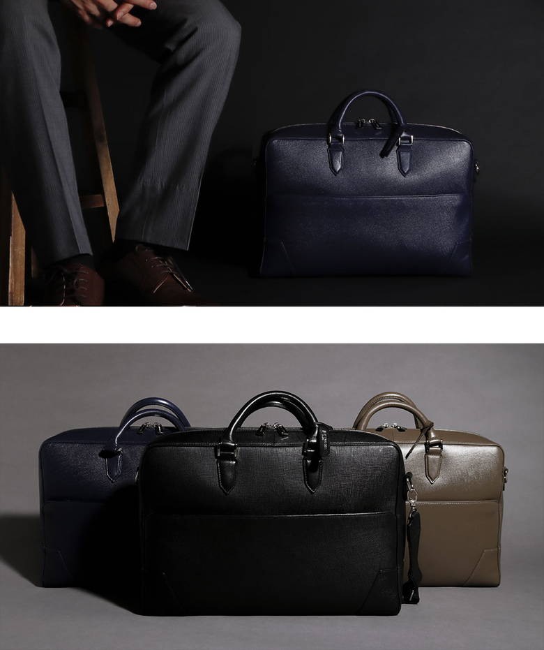 最大36%★11/17限定 ドラマ使用 セントユニバーセル ビジネスバッグ ST.UNIVERSEL ブリーフケース SAFFIANO  BRIEFCASE B4 通勤 STU-SF201