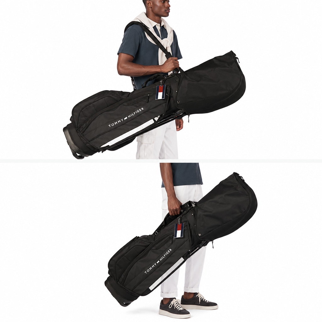 TOMMY HILFIGER GOLF トミー ヒルフィガー ゴルフ 合皮 スタンド