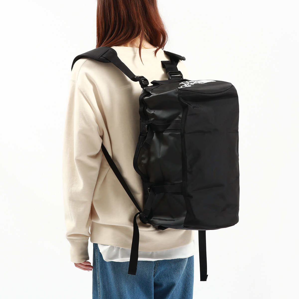 人気限定品KYNE NORTH FACE BC DUFFEL バックパック ７周年　ノースフェイス　リュックサックON AIR 福岡　シルクスクリーンプリントステッカー ザ・ノース・フェイス