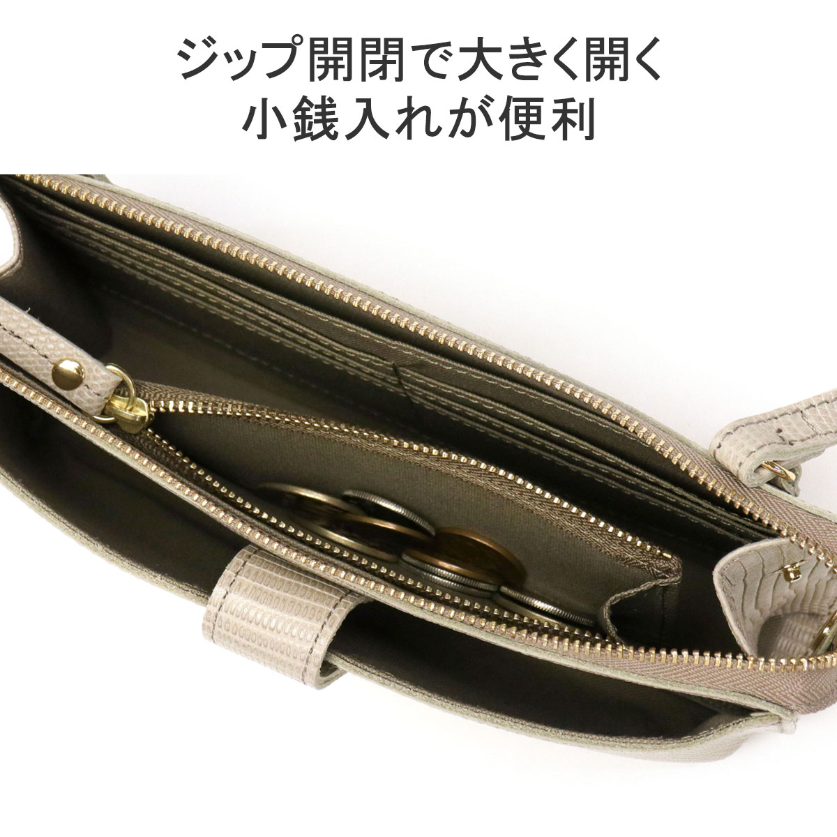正規品 ヴィオラドーロ スマホポシェット VIOLAd'ORO ショルダーバッグ ...