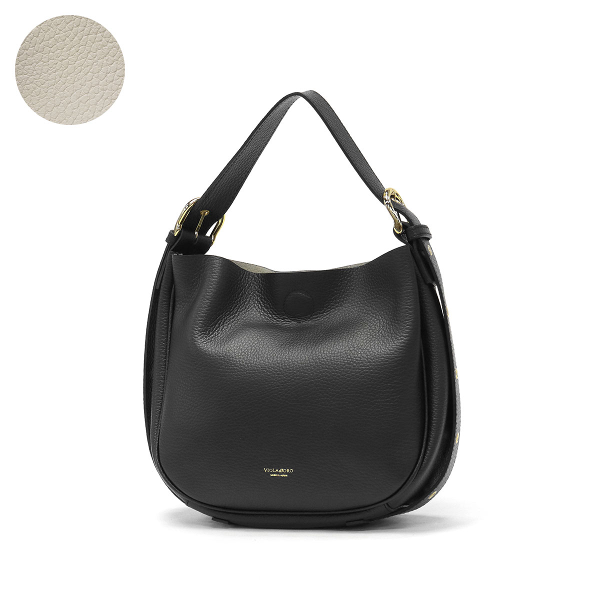 VIOLAd'ORO ヴィオラドーロ ハンドバック ショルダー 2way 黒 VIOLAd'ORO 最大32%☆7/13限定 正規品 ヴィオラドーロ