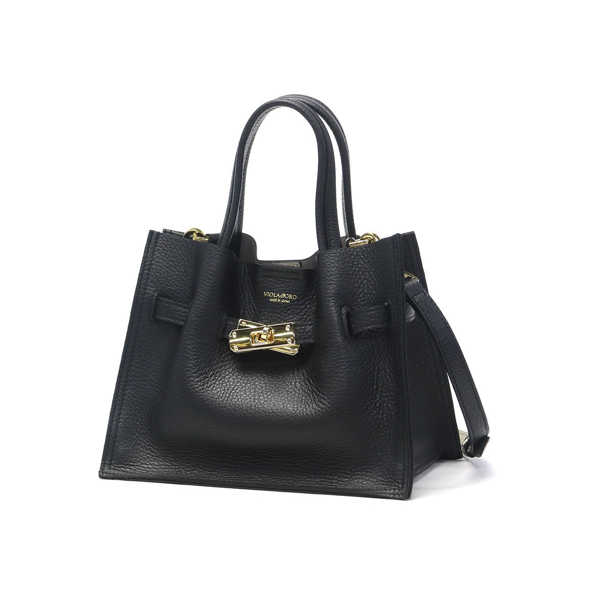 VIOLAd'ORO ヴィオラドーロ トートバッグ TRERO レザー Lサイズ