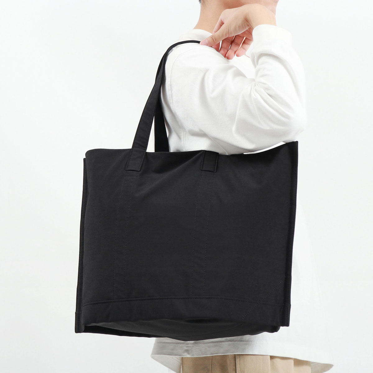 最大40%★5/15限定 正規取扱店 ウィーミー トートバッグ WE-ME W-01 Tote bag バッグ トート A4 B4 大きめ 薄型 薄い 軽量 日本製 メンズ レディース 88-W-5004｜galleria-onlineshop｜02