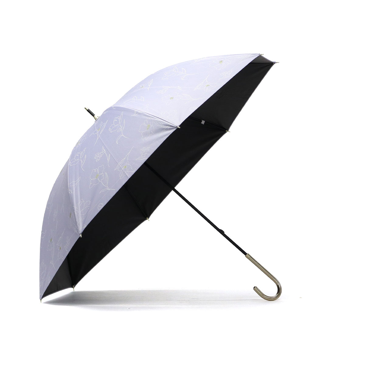 アナスイ×ジョシーズランウェイ・晴雨兼用傘・内側黒（遮熱・遮光・UV／ブルー アナスイ×ジョシーズランウェイ・晴雨兼用傘・内側黒（遮熱