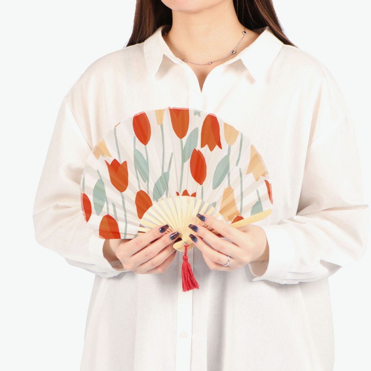 梅の花 扇子 専用ケース付き Wpc. 最大44%☆5/30〜【メール便で送料無料】 扇子 レディース ケース