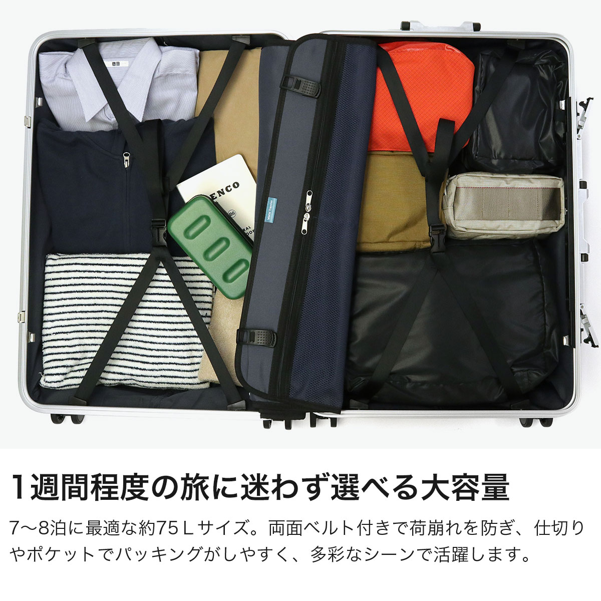 World Traveler ワールドトラベラー スーツケース HINOMOTO製 静音