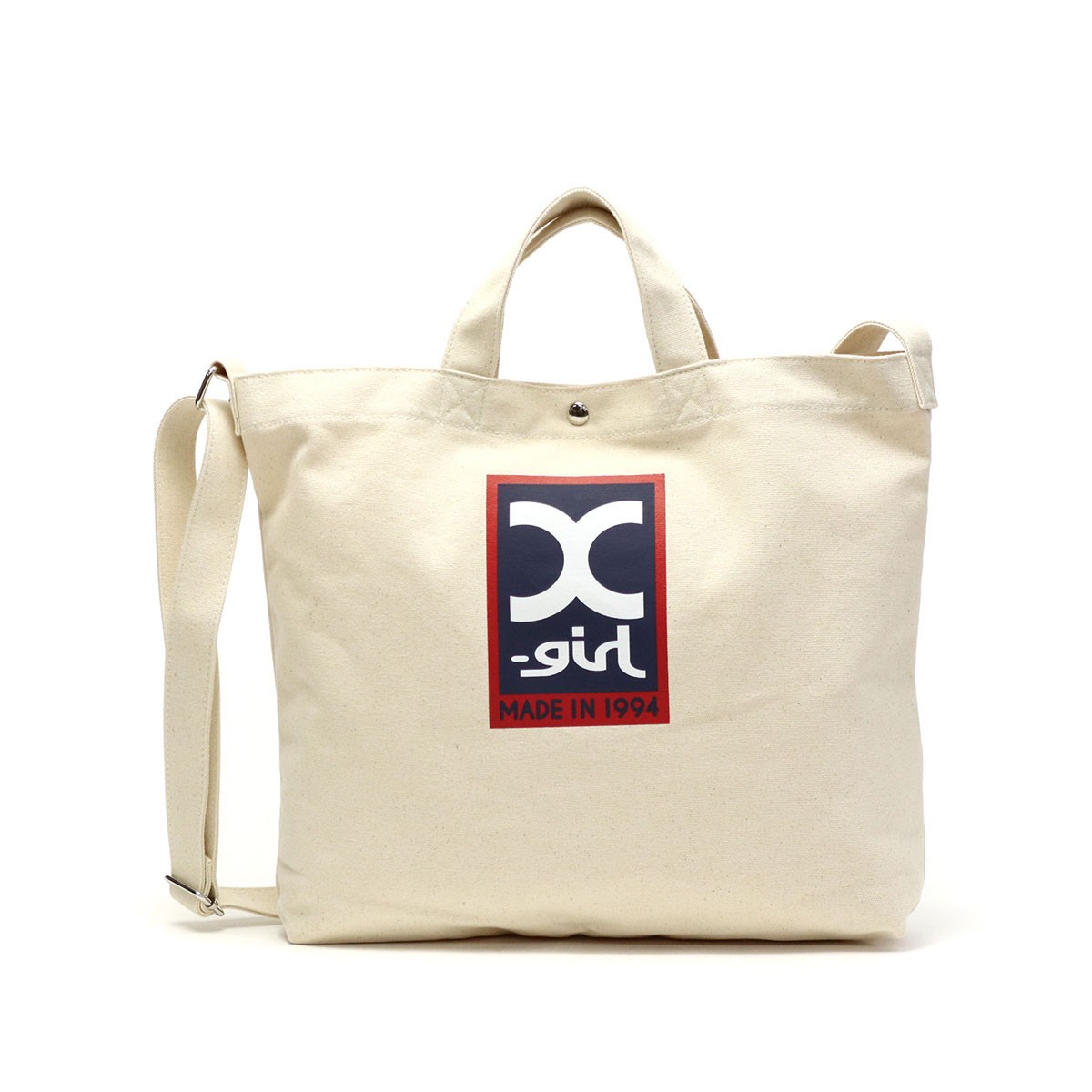 エックスガール バッグ X-girl トートバッグ RECTANGLE LOGO 2WAY TOTE