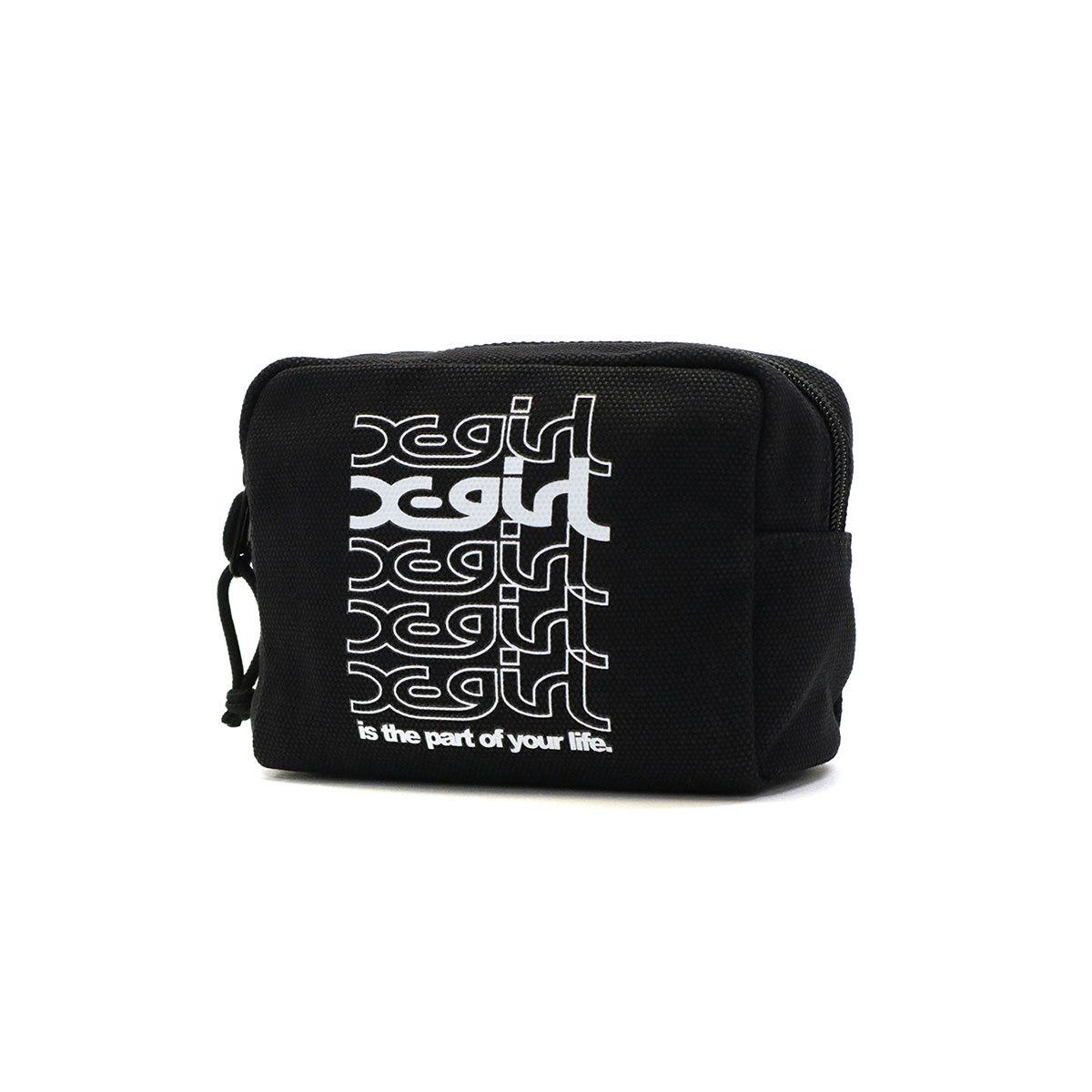X-girl（エックスガール） ポーチ X-girl REPEAT LOGO CANVAS POUCH