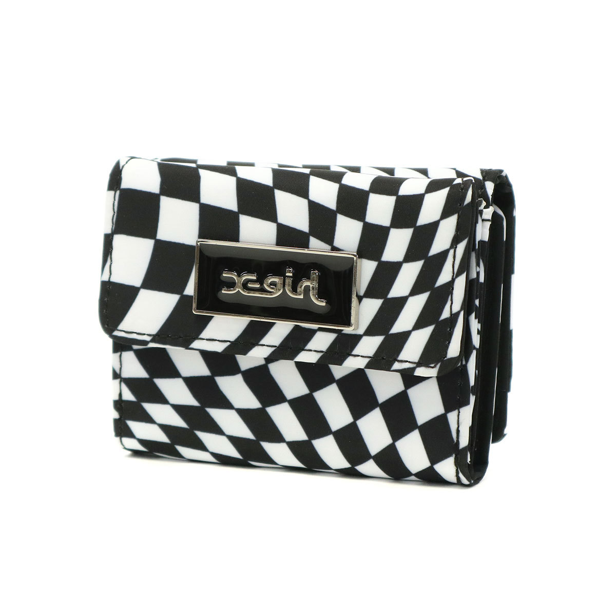 X-girl 最大37%☆8/11迄 エックスガール 財布 TRI FOLD WALLET